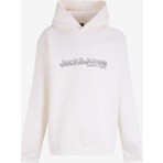 Jack & Jones Kapüşon Yaka Beyaz Erkek Sweatshırt 12262228_Jcopuff Sweat Hood