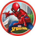Partici Spiderman Crime Fighter Karton Tabak 23CM 8'li