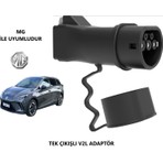 Bemis V2L Tek Çıkışlı Adaptör MG Uyumlu Elektrikli Araçlardan Güç Alın 3,5 Kw Çıkış