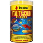 Tropical Vitality Color Flakes Tropikal Balıklar Için Renklendirici Pul Balık Yemi 250 ml 50 gr
