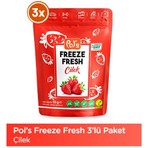 Pol's Freeze Fresh Çilek 15 g x 3 adet Dondurularak Kurutulmuş Meyve