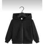 Unisex Çocuk Siyah Fermuarlı Hırka