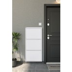 Arpelia Metal Ayakkabılık 3’lü Beyaz