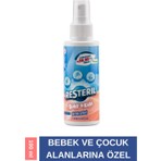 Resteril Bebek Dezenfektan Sprey Alkolsüz Bebek Dezenfektanı Seyahat Boy 100ml Saf Hipokloröz Okul Hijyen Spreyi Baby Kids