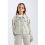 DeFacto %100 Pamuk Denim Ceket Kız Çocuk D7104A825SP