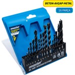 Master 530850 Beton/ahşap/metal Matkap Ucu Seti - (16 Parça)