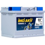 Inci Akü 12 Volt 60 Amper Akü- 12V 60 Ah 540 En Akü