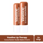Vaseline Lip Therapy Dudak Bakım Kremi Cocoa Butter 4.8 gr X2