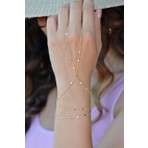 Sacce Scarves & Accessories Pırıltılı İnce Zincir Tasarımlı, Zarif Ve Şık Görünüm Sunan Kadın Şahmeran Bileklik