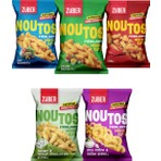 Züber Noutos Atıştırmalık Karma Paketi 55g x 5 Adet (Ege, Kajun, Chili, Yoğurt, Ekşi Krema)