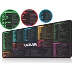 Urzuva Mouse Pad Büyük Boy Xl Kaydırmaz 80*30 cm Excel Tablosu Kısayol Tuşları Mousepad Dikişli Kenar