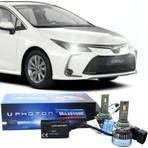 Fardoktoru Toyota Corolla (2019-2024) Mılestone Hır2 9012 Black Katana LED Far Ampulü 12 V Ön Sağ ve Sol Montaj