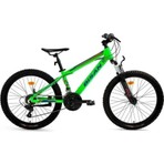 Bisan Kdx 2900 Erkek Dağ Bisikleti 30CM V 24 Jant 21 Vites Neon Yeşil Lacivert Turuncu