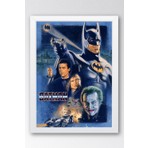Batman Çerçeveli Tablo - Eski Film Afişi Poster Tablo