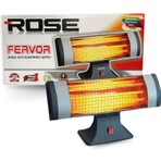 Rose 3 Çubuklu Elektrikli Soba Isıtıcı Emniyetli Portatif Tasarım 1800 Watt Güçle Hızlı Isınma