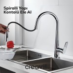 Creavit Spiralli Krom Mutfak Eviye Bataryası MF8858