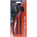 Knitex Mini Tel Fırça Seti 3 Parça KTX-2487 Renkli Fırçalar ile Kolay Temizlik