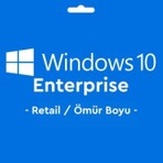 Microsoft Windows 10 Enterprise Retail Key Lisans Anahtarı Ömür Boyu
