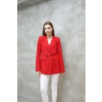 Kadın Tek Düğmeli Blazer Ceket