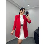 Suxircnhtmts Kadın Tek Düğmeli Blazer Ceket