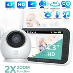 Crow'S Tech Ct-Lcd Ekranlı Gece Görüşlü Bebek Monitörü - Bebek Izleme Kamerası Oda Sıcaklığı Kontrollü Kablosuz