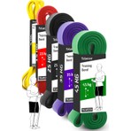 Telvesse 5-15-25-35-45 kg Direnç Bandı Seti Kas Geliştirme Lastiği Fitness Pilates Cross Training Bant 5 Boy