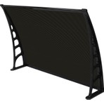 Gardenplast Crocus Kapı Pencere Üstü Pratik Sundurma 80  x  120  cm  -Siyah
