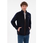 U.S. Polo Assn. Erkek Lacivert  Polar Örme Hırka 50290594-VR033