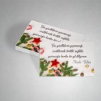 Mutlu Yıllar Baskılı Tebrik Kartı Minik 5x8 cm