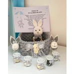 Tanin Puset Kırk Uçurma Sepeti Yenidoğan Hediye Sepeti Amigurumi diş kaşıyıcı