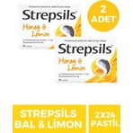 Strepsils Bal-Limon Aromalı 24 Pastil 2 Adet