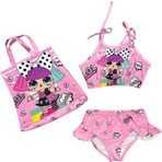 Arya Nisa Kids Kız Çocuk Lol Bebek Çantalı Bikini Takım