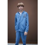 DeFacto %100 Pamuk Baskılı Kapüşonlu Fermuarlı Sweatshirt Erkek Çocuk D8536A825SP