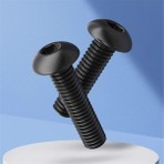İlta Life Bombe Başlı İmbus Civata Siyah Din 7380 M5  x  16 mm 20 Adet
