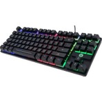 Dexim DKA006 KBL-088 Led Işıklı Kablolu Oyuncu Klavyesi Ergonomik Tasarım Kare Tuşlar