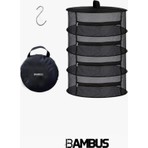 Bambus Home 4 Bölmeli Bitki Kurutma Filesi - Asılabilir ve Katlanabilir Tasarım