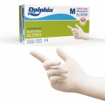 Dolphin Pudralı Lateks Muayene Eldiveni M Beden - 1 Kutu - MDR