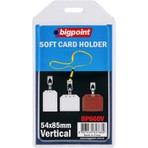 Bigpoint Dikey Kart Kabı Şeffaf 54x85mm 5'li Poşet Pratik Kullanım İçin