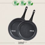 Thermoad | Maxi Tava Set | 30 cm - 32 cm | Graneu Serisi | Gri