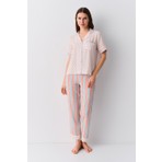 Suwen Loli Gömlek Yaka Pijama Takımı