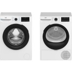 Beko Cmxd 9100 Çamaşır Makinesi ve Kmx 90 Kurutma Makinesi Beyaz Renk 9 kg Kapasite