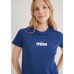 Mavi Miav Baskılı Mavi Tişört 1610622-70722