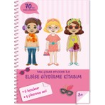 Oksijen Oyuncak Bitmeyen Tükenmeyen Elbise Giydirme Temalı Tak Çıkar Sticker Boyama Kitabı Eğlenerek Öğren Boya ve Keşfet