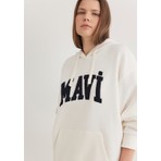 Mavi Mavi Logo Patchli Beyaz Sweatshirt 1S10175-80194