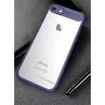 Vardar Aksesuar Apple iPhone 8 Uyumlu Kılıf Özel Tasarım Renkli Yumuşak Silikon Kenarlı Arkası Şeffaf Kapak