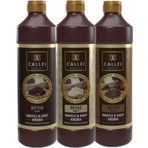 Callei Chocolate Callei 3 lt Waffle Sos Paketi Aromalı Bitter Çikolata Beyaz Çikolata Sütlü Çikolata