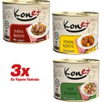 3'lü Ev Yapımı Tadında - Hazır Yemek / Dana Rosto - İzmir Köfte - Tas Kebabı 200g