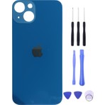 İndirim Plus Apple iPhone 13 Arka Kapak Pil Kapağı +Tamir Seti Mavi Renk