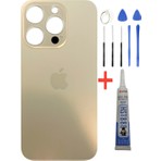 İndirim Plus Apple iPhone 13 Pro Arka Kapak Pil Kapağı +Tamir Seti ve Yapıştırıcı Gold Renk
