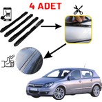 Muga Opel Astra H Modeline Uygun 4'lü Siyah Tavan Oluk Çıta Kapakları Kolay Montaj ve Estetik Tasarım
